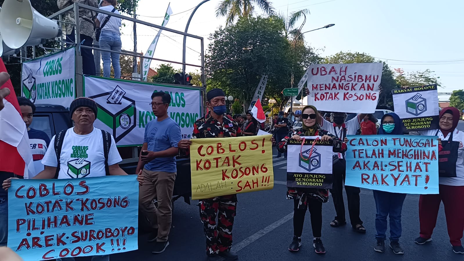 Rakyat Surabaya Deklarasi Coblos Kotak Kosong Target Kalahkan Petahana