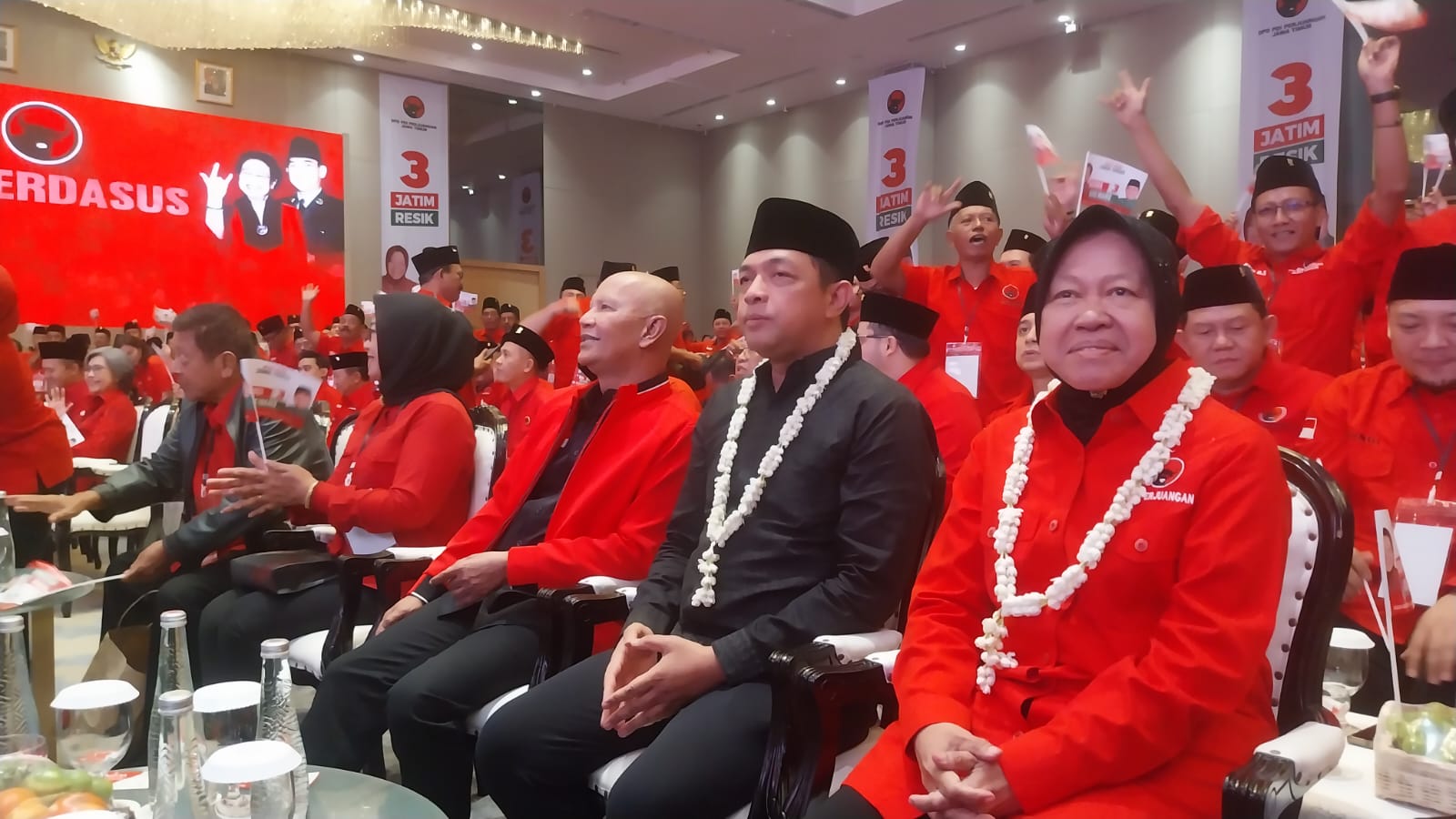 Risma-Gus Hans Paparkan Program ‘RESIK’ di Rakerdasus PDI-P Jatim