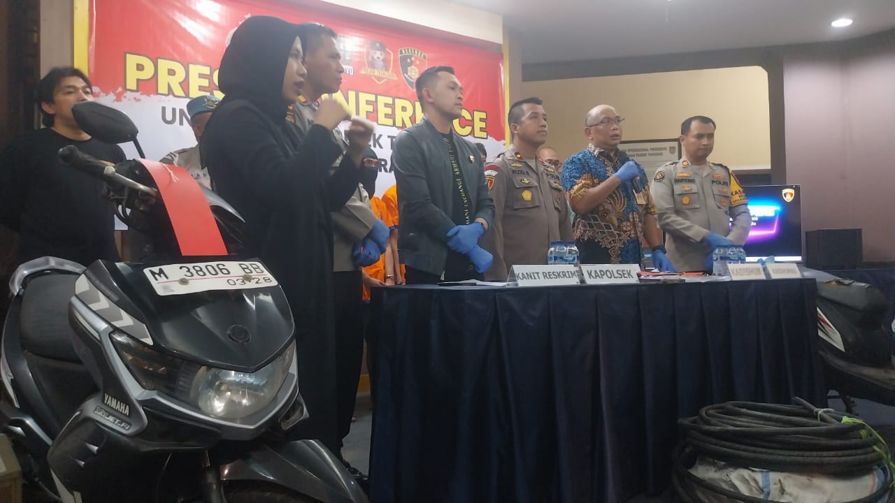 Polsek Tegalsari Ringkus Komplotan Pencuri Kabel PJU