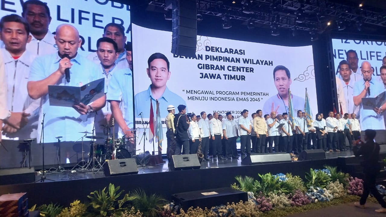 DPD Gibran Center Terbentuk di 32 Kabupaten-Kota Jawa Timur