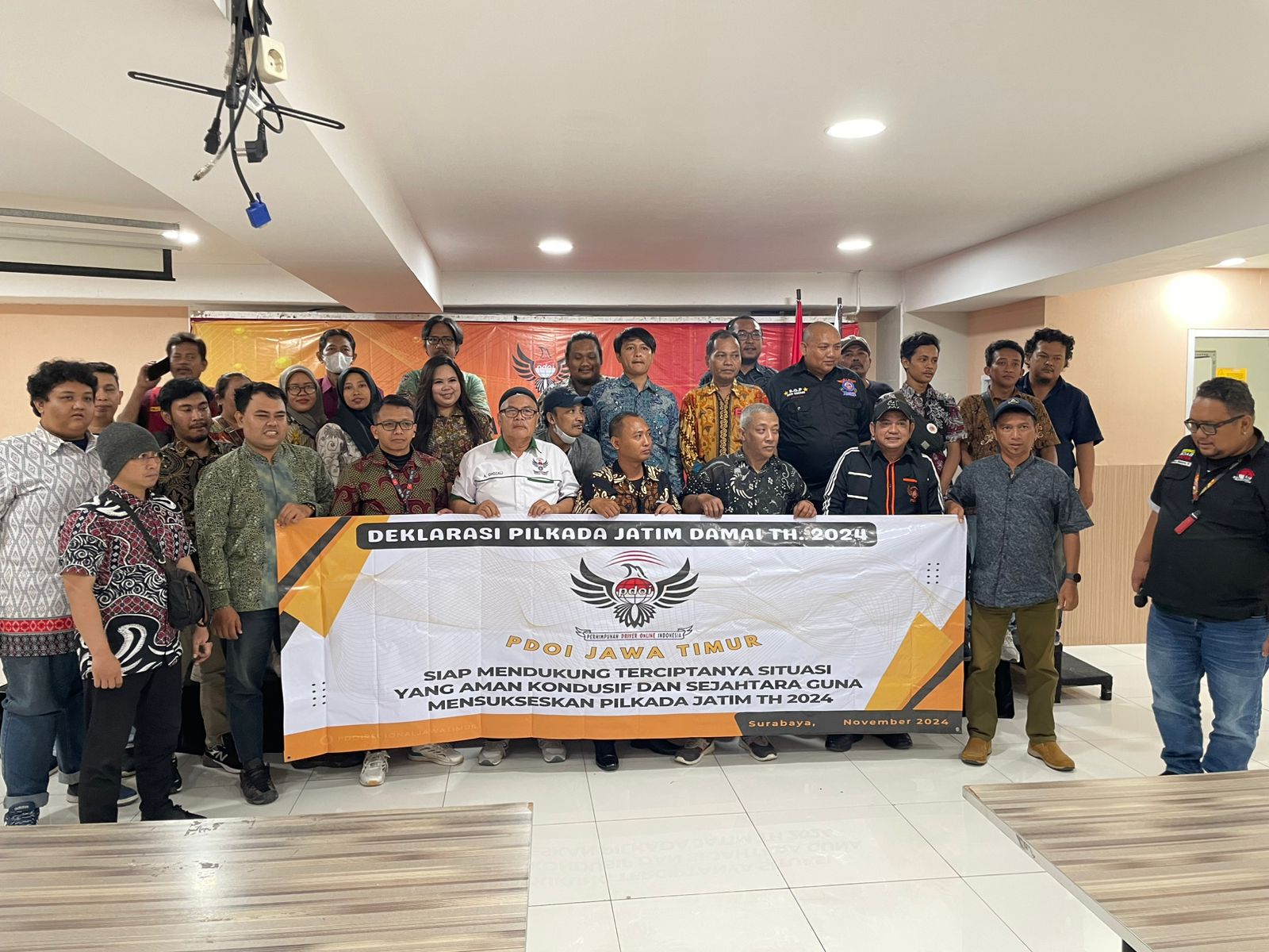 Driver Online Jatim Siap Sukseskan Pilkada Serentak