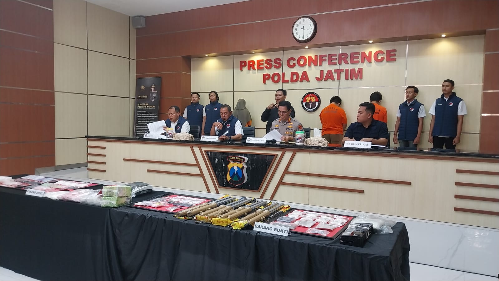 Ditresnarkoba Polda Jatim Ungkap Narkoba dalam Shock Breaker asal Malaysia