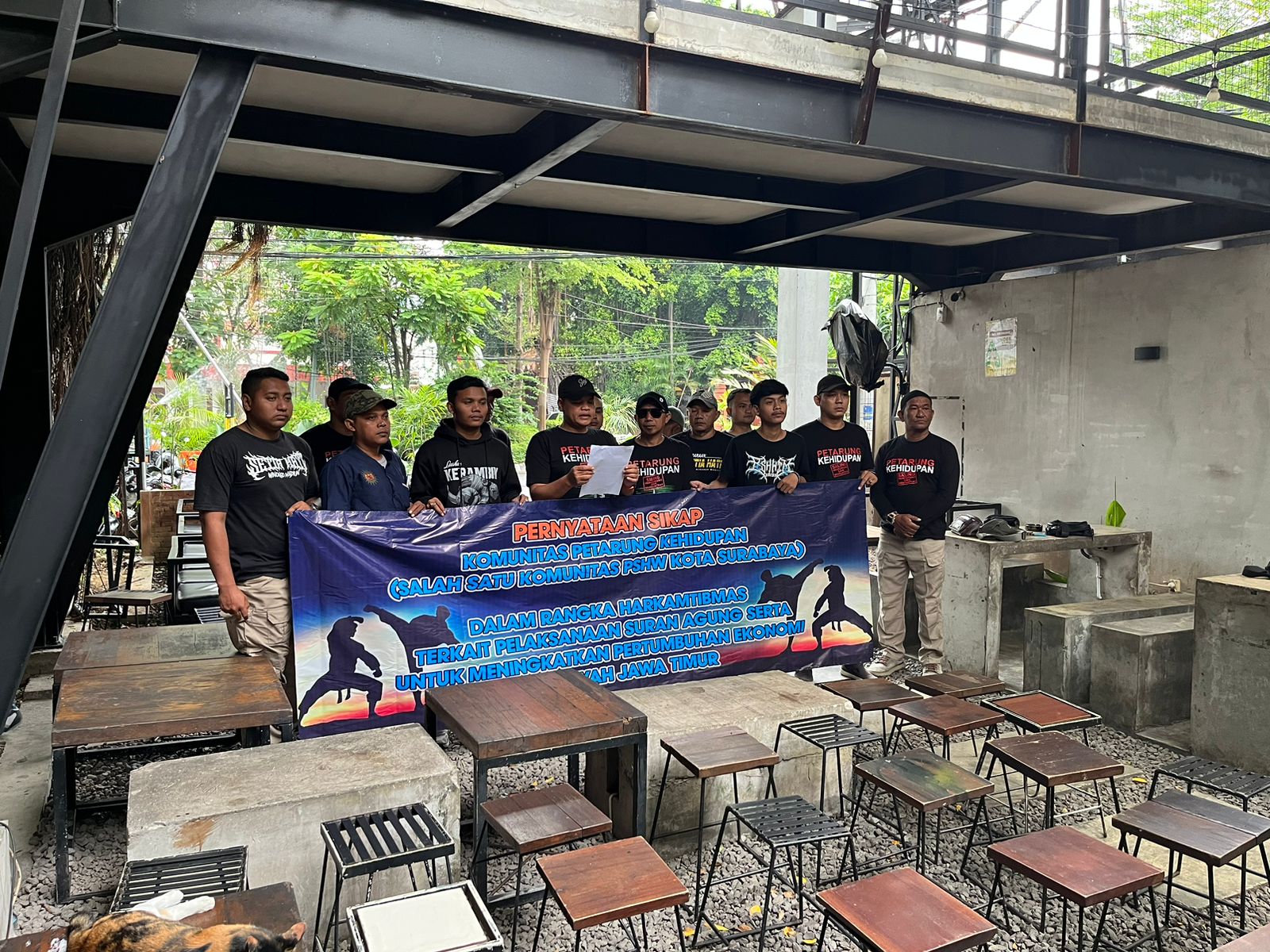 Komunitas Pesilat PSHW Surabaya Imbau Suran Agung Dilaksanakan dengan Damai
