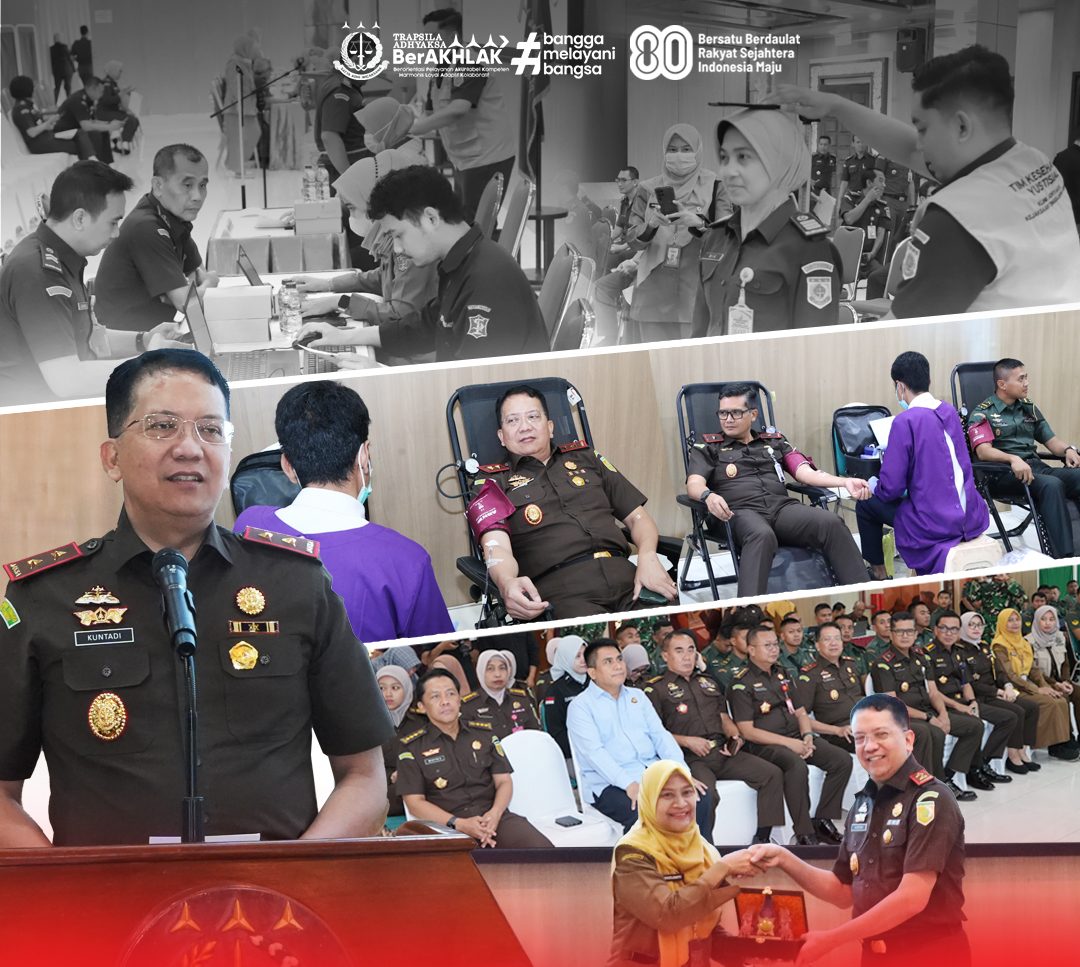 Di Antara Tugas dan Kemanusiaan, Kejati Jatim Gelar Pemeriksaan Kesehatan dan Donor Darah Sambut Hari Lahir ke-80 Kejaksaan RI