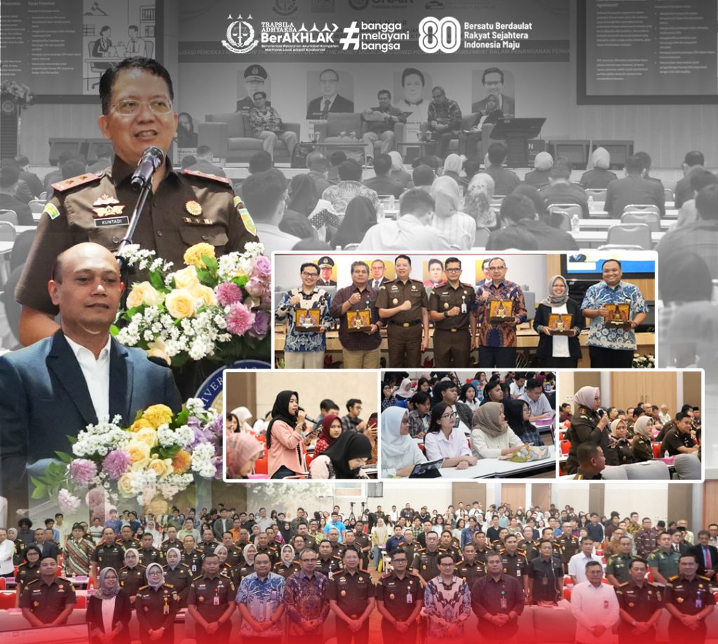 Kajati Jatim Menjadi Keynote Speaker Seminar Harlah Ke-80 Kejaksaan R.I. Di Universitas Airlangga