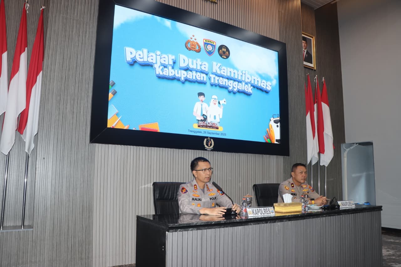Bawa Misi Agen Perubahan, Polres Trenggalek Gelar Pemilihan Pelajar Duta Kamtibmas
