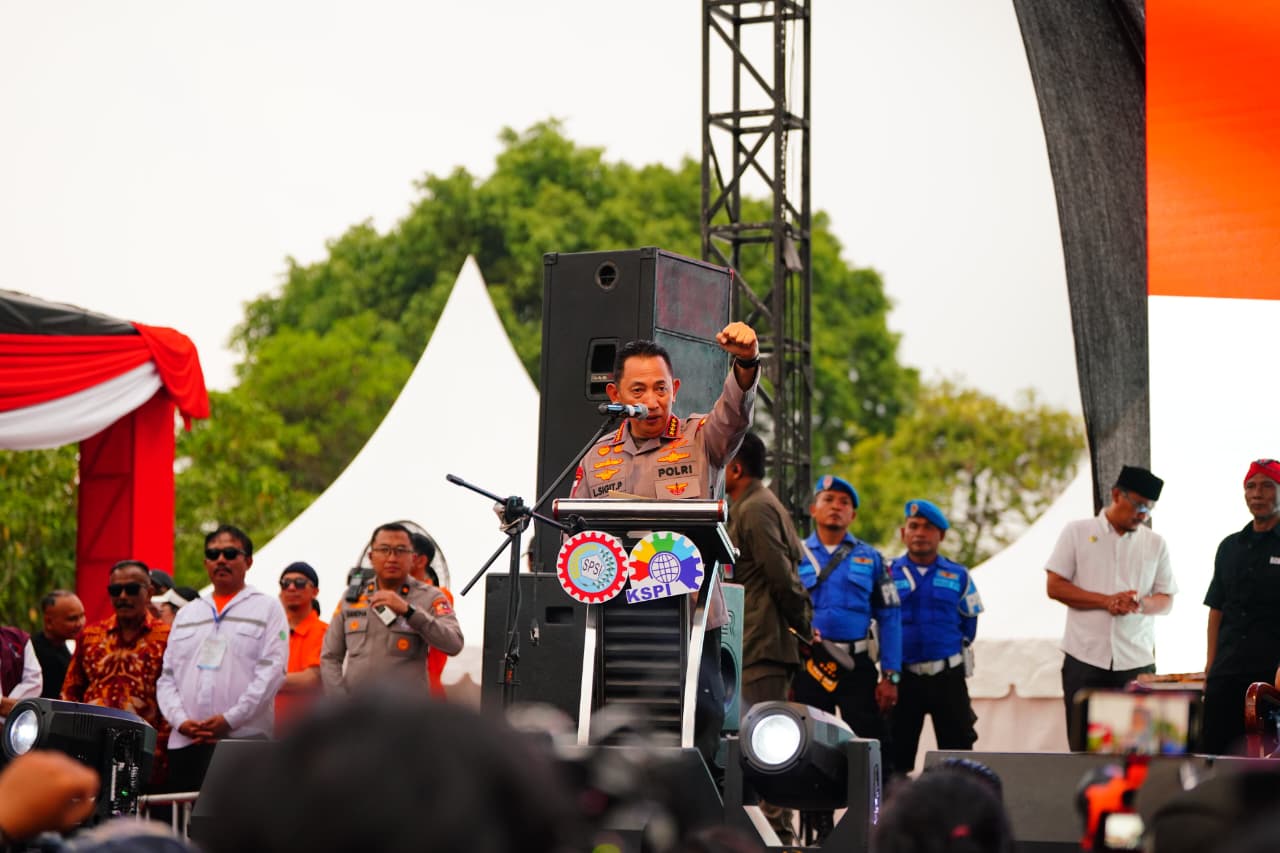 Dukung Program Pemerintah, Kapolri: Buruh dan Polri Bersinergi Jaga Stabilitas Kamtibmas