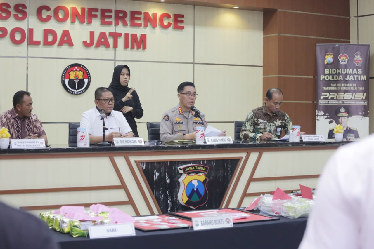 Polda Jatim Ungkap Dua Kasus TPPU, Aset Hasil Narkotika Rp 2,7 Miliar Disita