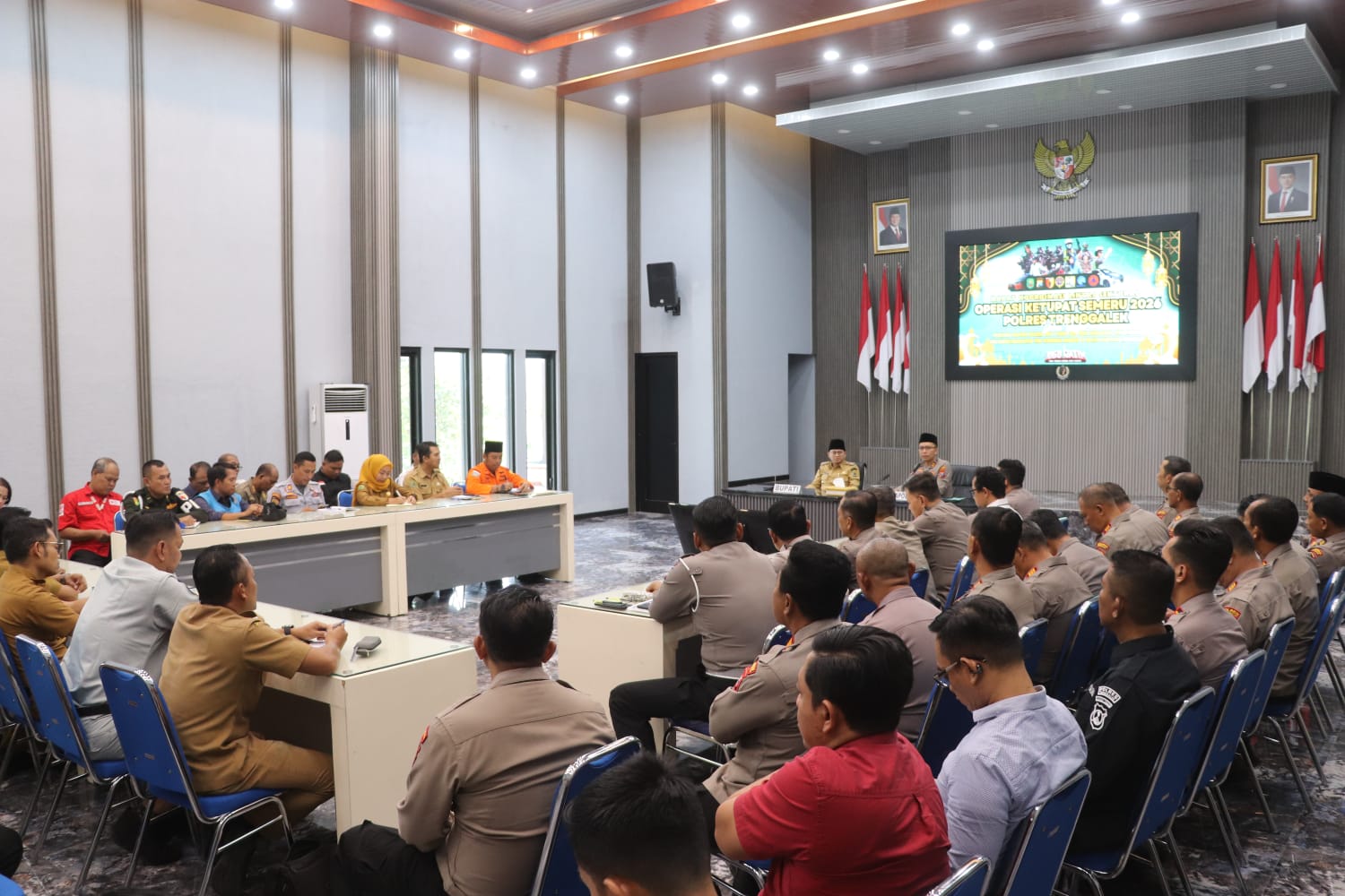 Kesiapan Pengamanan Lebaran, Polres Trenggalek Gelar Rakor Eksternal