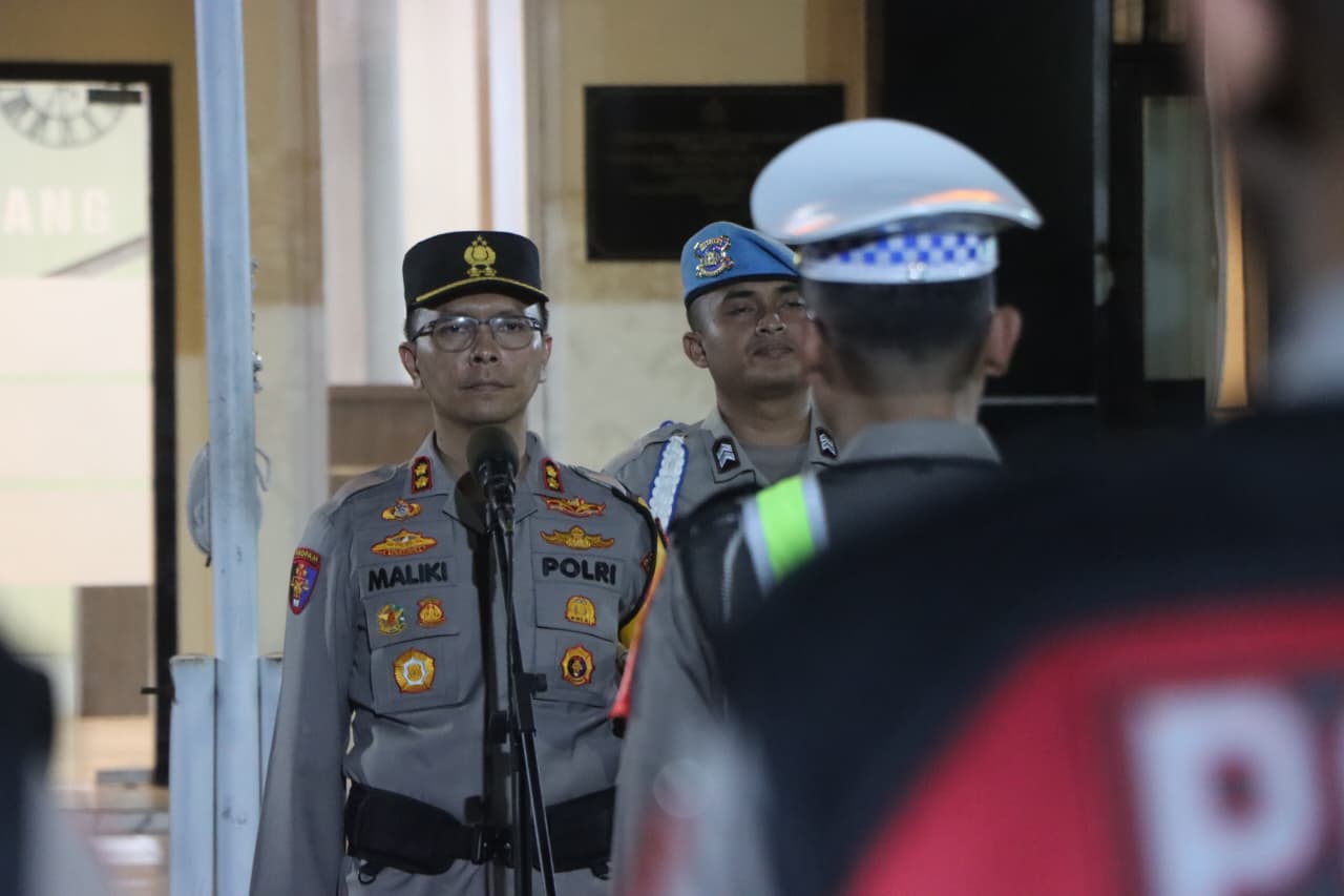 Polres Trenggalek Gelar Apel Kesiapsiagaan Harkamtibmas Jelang Hari Raya Idul Fitri 1447 H
