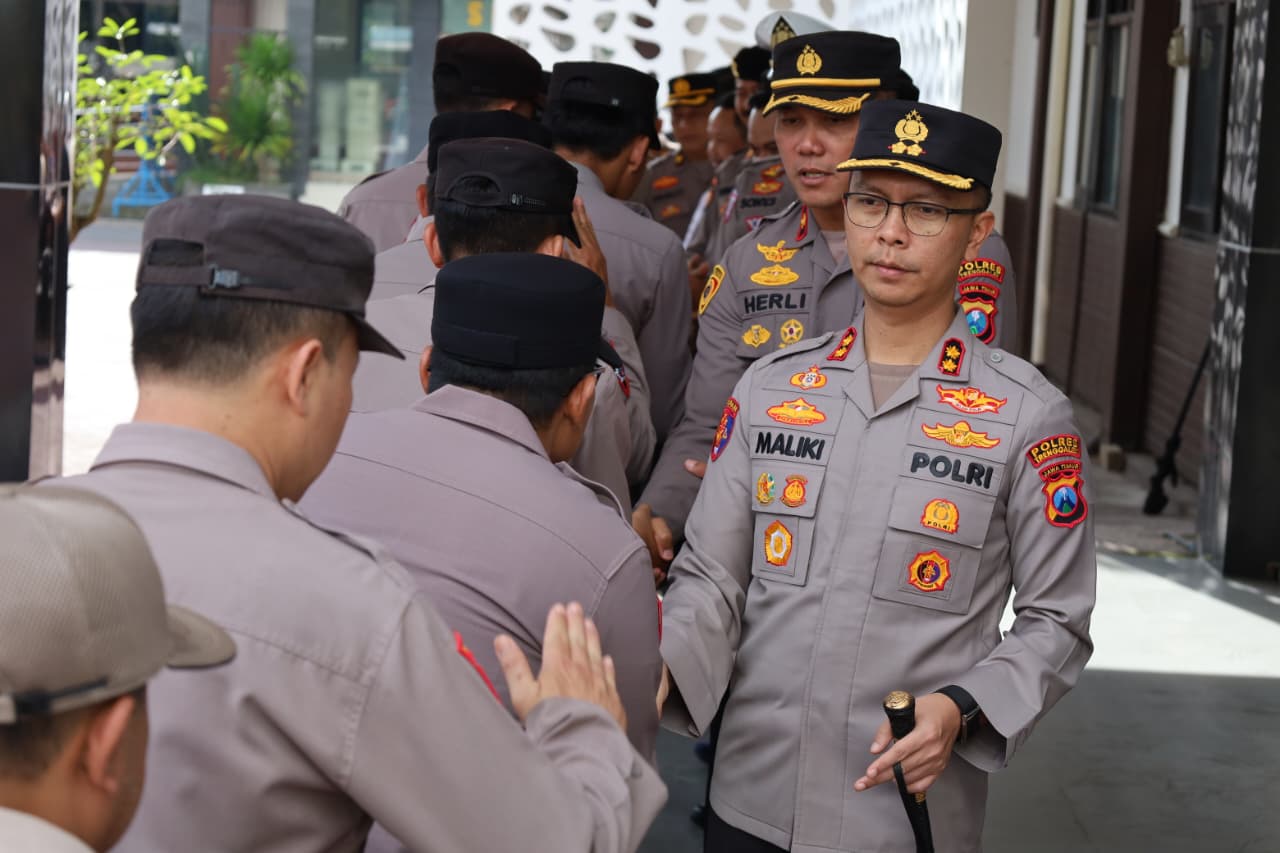 Sukses Amankan Ramadan hingga Lebaran, Kapolres Trenggalek Apresiasi Kinerja Anggota