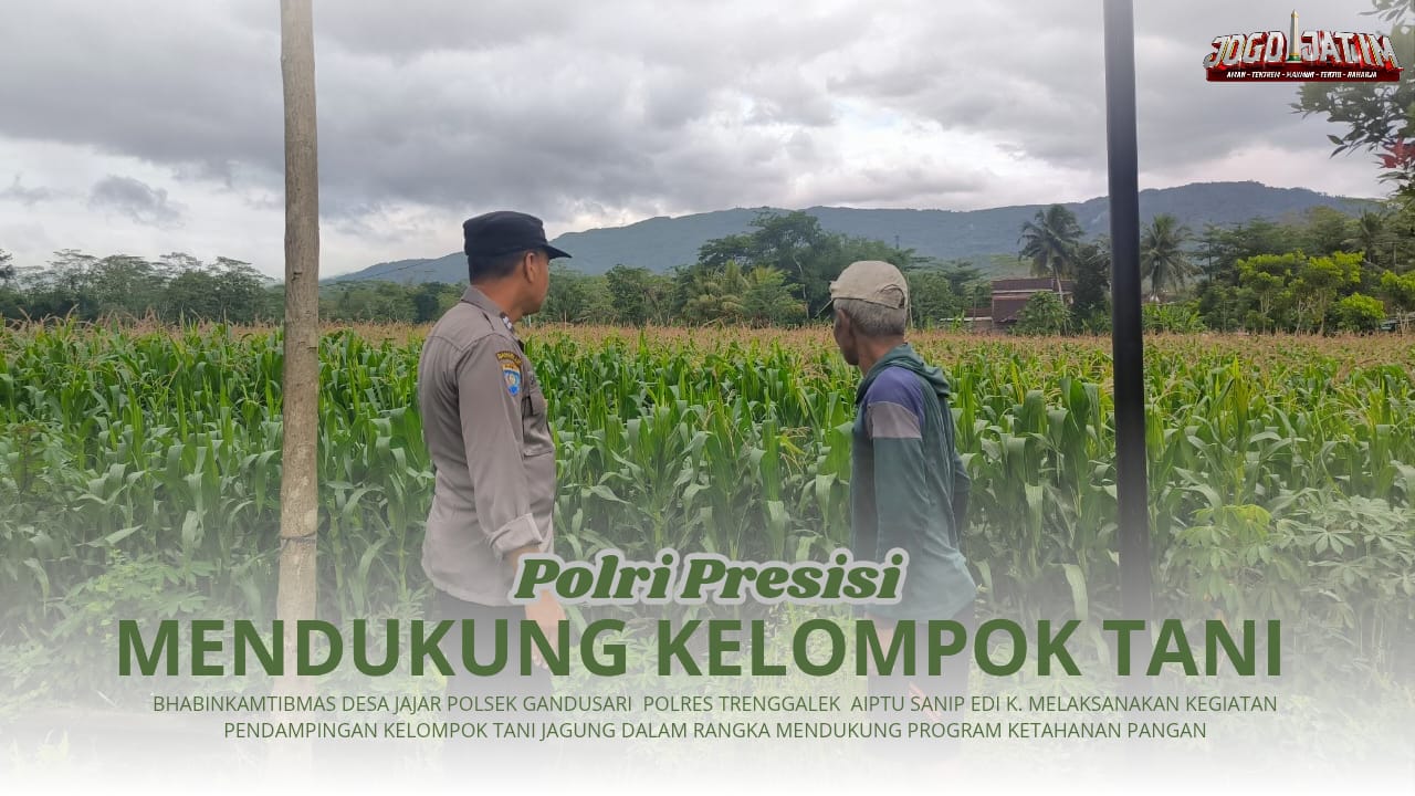 Aksi Bhabinkamtibmas Polsek Gandusari dalam Memitigasi Kendala Pertanian Warga
