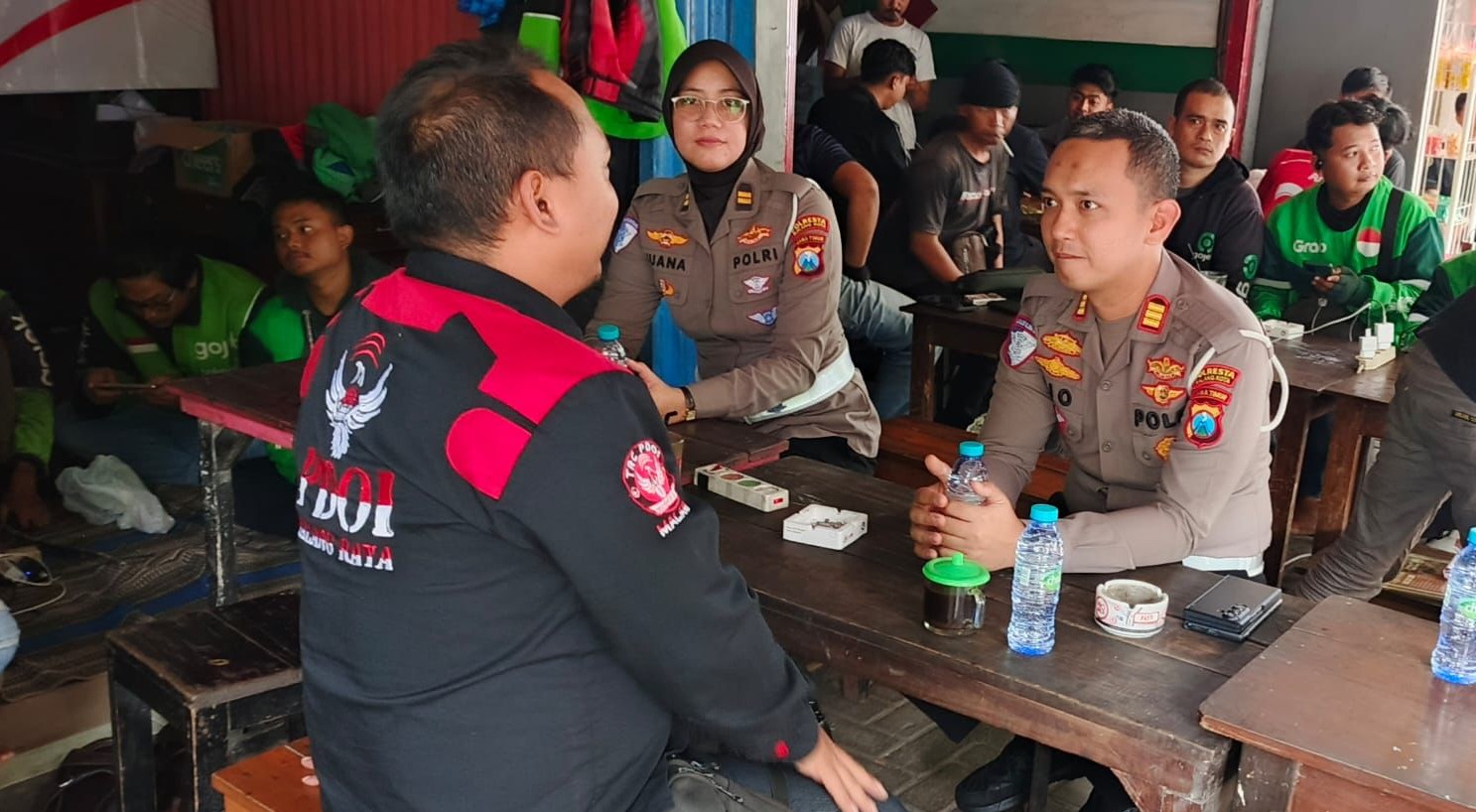 Polresta Malang Kota Rangkul Komunitas Ojol Waspadai Dampak Isu Global