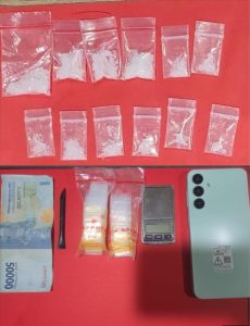 Polres Pelabuhan Tanjungperak Amankan Tersangka Kurir Sabu di Surabaya