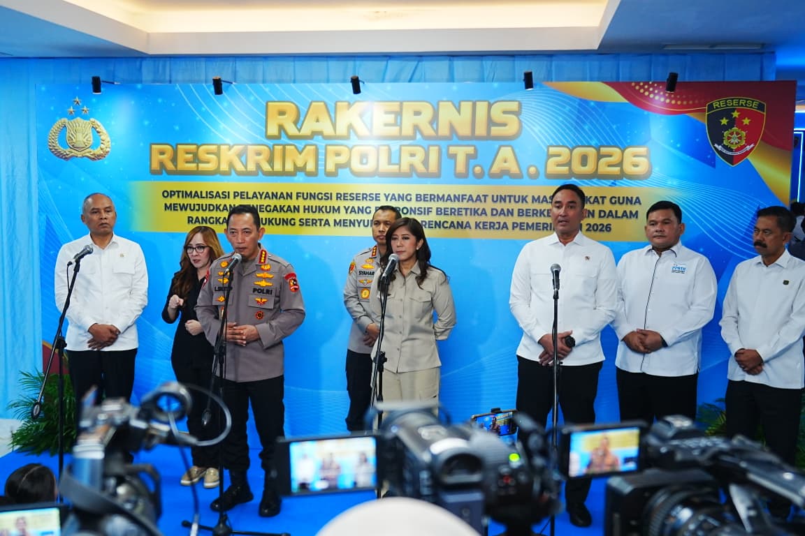 Buka Rakernis Reskrim, Kapolri Instruksikan Ciptakan Rasa Aman dan Keadilan untuk Masyarakat
