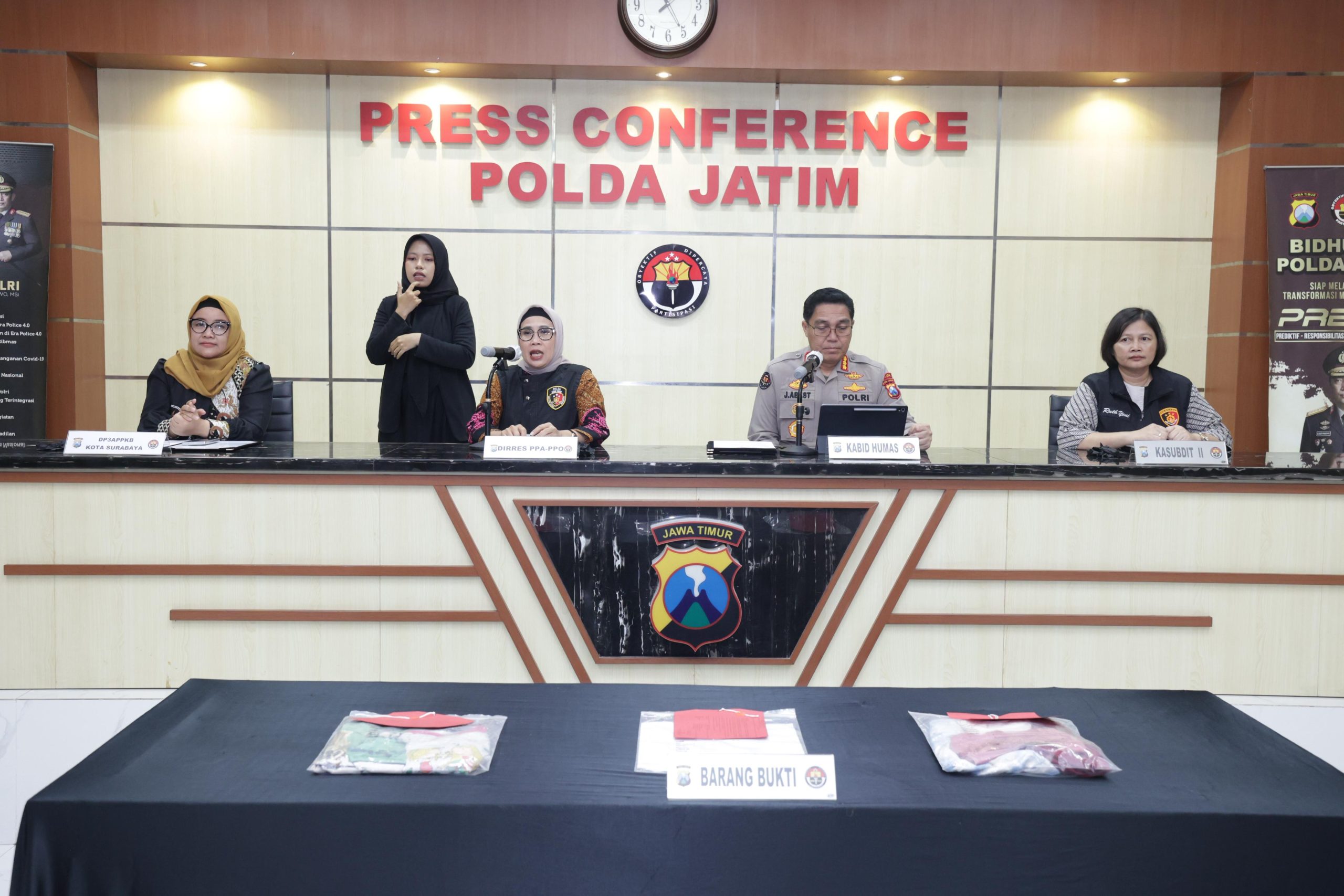 Polda Jatim Amankan Tersangka Kasus Kekerasan Seksual Dua Anak Dibawah Umur