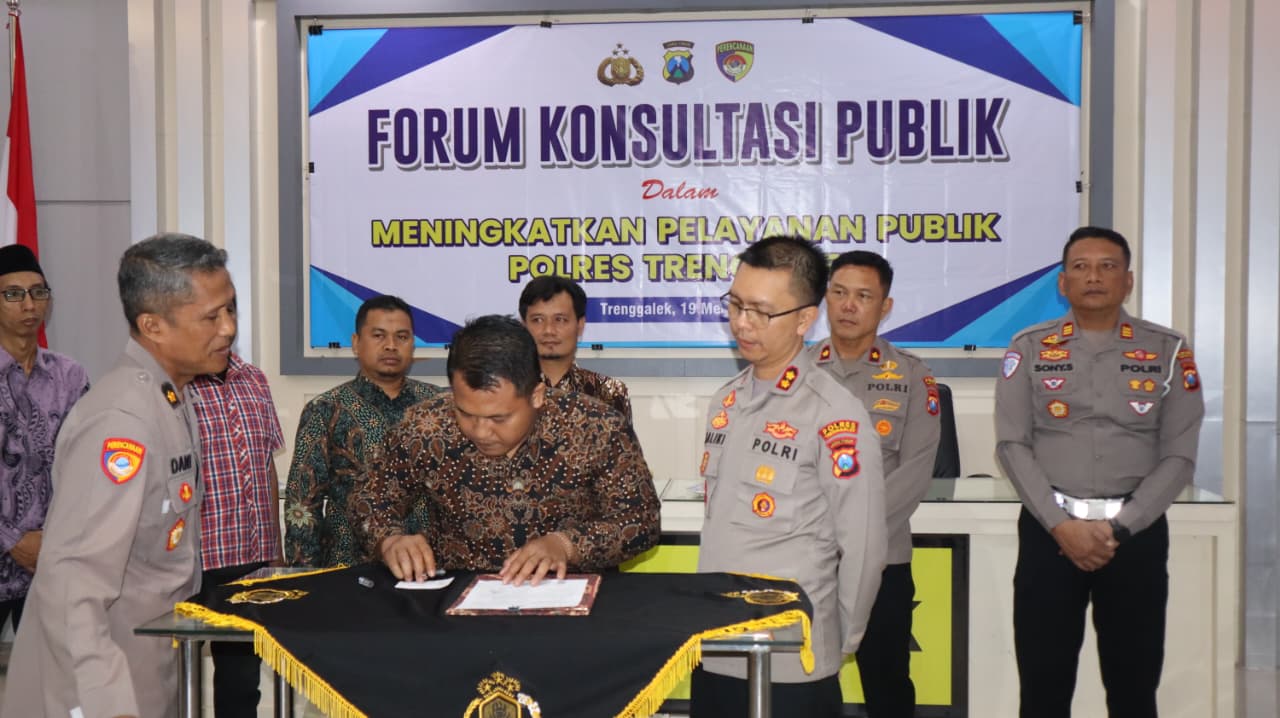 Tingkatkan Kualitas Pelayanan Publik, Polres Trenggalek Gandeng Akademisi dan Tokoh Masyarakat