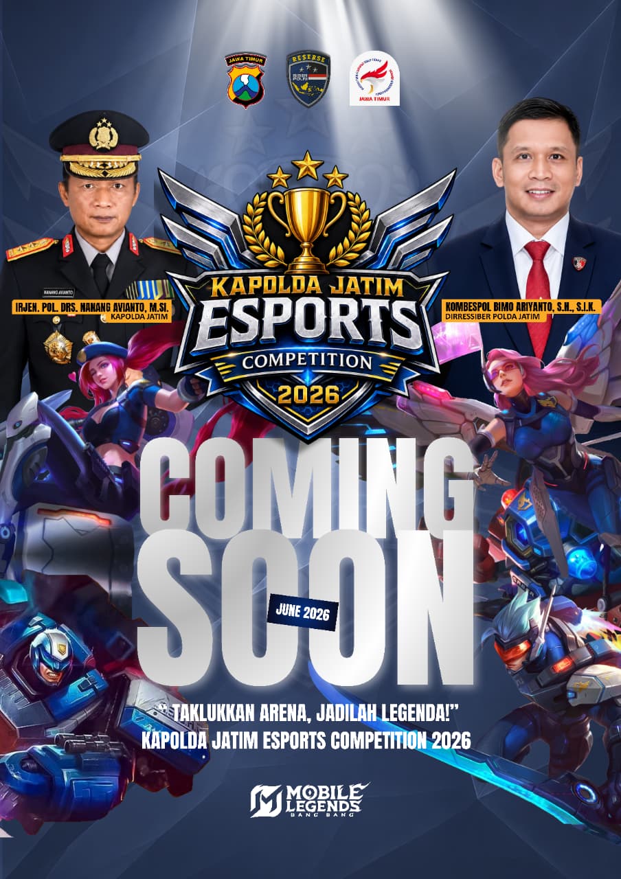 Sambut Hari Bhayangkara ke – 80 Polda Jatim Gelar Turnamen Esport untuk Umum