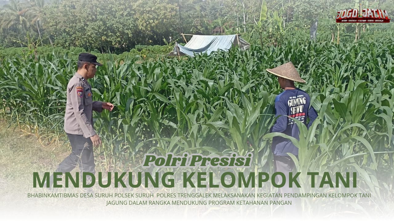 Aktif Lakukan Pendampingan Kelompok Tani, Bhabinkamtibmas Desa Suruh Siap Dukung Program Ketahanan Pangan