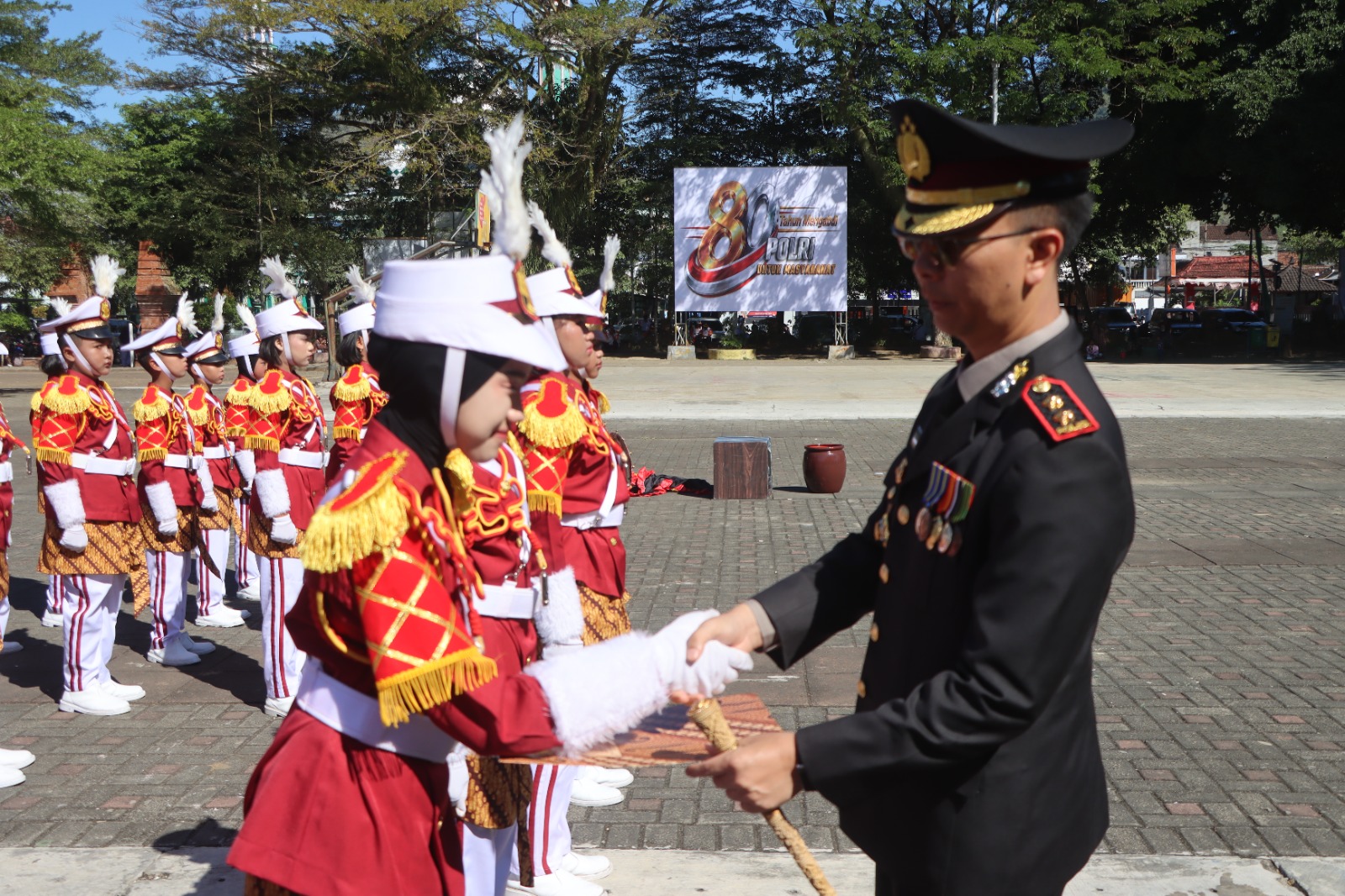 Tampil Memukau, Pocil Polres Trenggalek Sukses Curi Perhatian di Peringatan Hari Bhayangkara ke-80