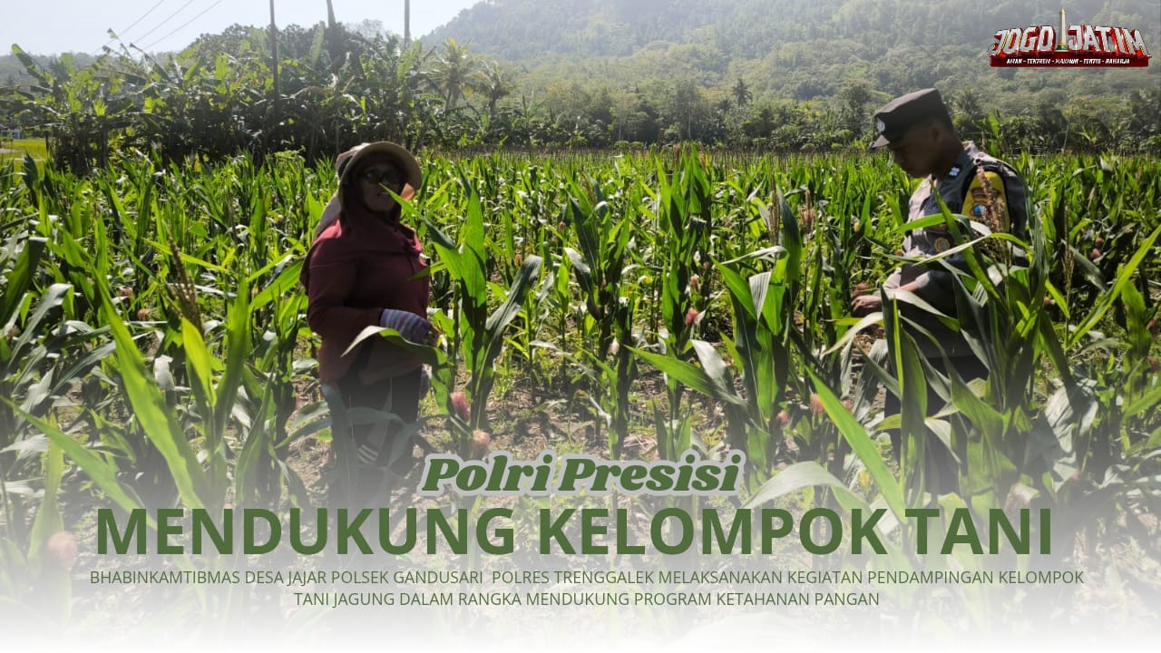 Laksanakan Program Ketahanan Pangan, Bhabinkamtibmas Desa Jajar Siap Mendampingi Kelompok Tani