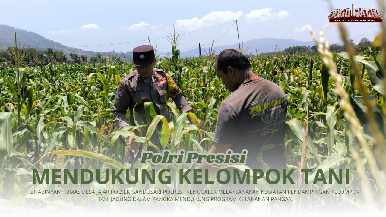 Laksanakan Program Ketahanan Pangan, Bhabinkamtibmas Desa Jajar Siap Mendampingi Kelompok Tani